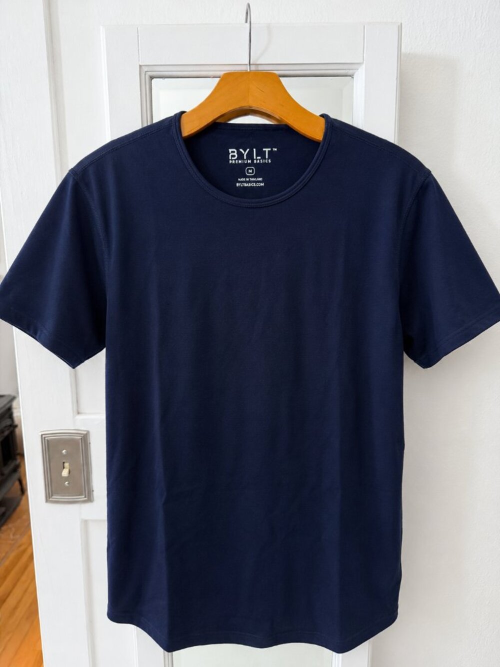 BYLT Premium Basics Drop-Cut Tee Dark Navy Medium